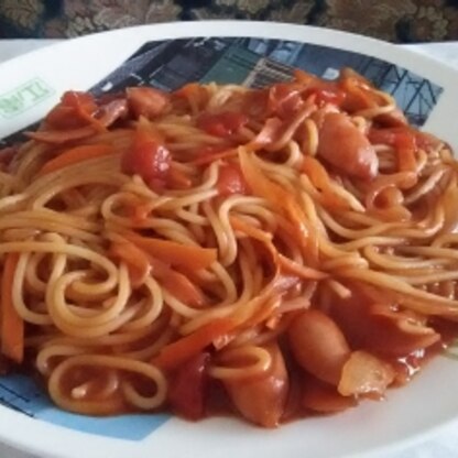 久しぶりに パスタを作ってみました
美味しかったです